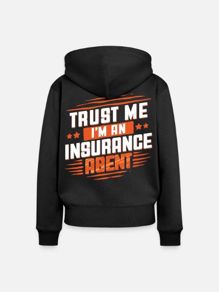 Versicherungskaufmann Versicherungsmakler - Frauen Premium Bio Zip Hoodie - Schwarz