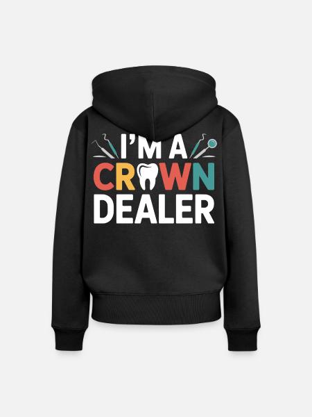 Zahntechniker Instrumentenkunst - Frauen Premium Bio Zip Hoodie - Schwarz
