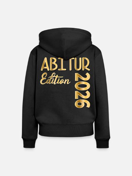 GYMNASIUM ABITUR 2026 - Frauen Premium Bio Zip Hoodie - Schwarz