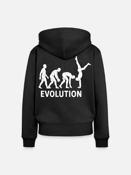 Calisthenics Evolution Fitness-Studio-Training - Frauen Premium Bio Zip Hoodie - Schwarz