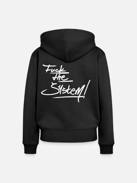 F t S - Frauen Premium Bio Zip Hoodie - Schwarz