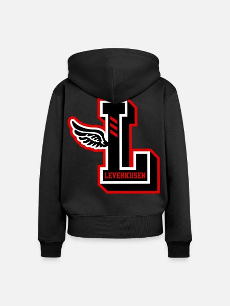 LEVERKUSEN 2026 - Frauen Premium Bio Zip Hoodie - Schwarz