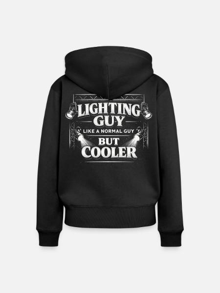 Lichttechniker Beleuchtungstechniker Lighting Guy - Frauen Premium Bio Zip Hoodie - Schwarz