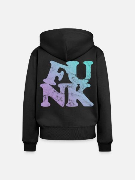 Funk Musik - Frauen Premium Bio Zip Hoodie - Schwarz
