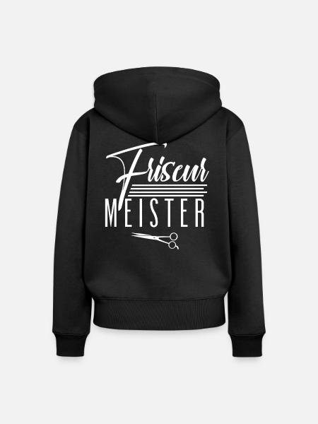 Friseur Meister - Frauen Premium Bio Zip Hoodie - Schwarz