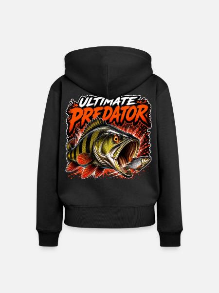 Ultimatives Raubbarschangeln - Frauen Premium Bio Zip Hoodie - Schwarz