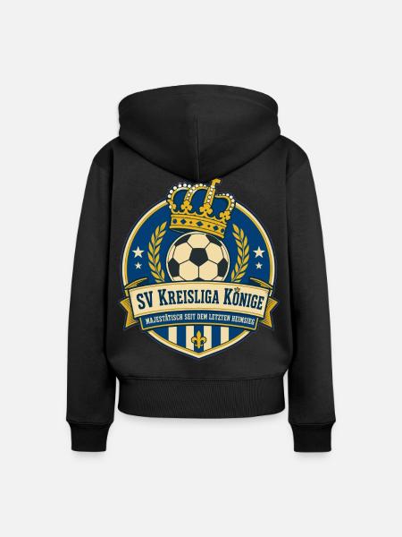 SV Kreisliga Könige - Frauen Premium Bio Zip Hoodie - Schwarz