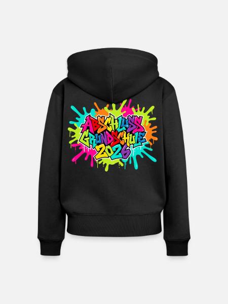 Grundschule Abschluss 2026 - Frauen Premium Bio Zip Hoodie - Schwarz