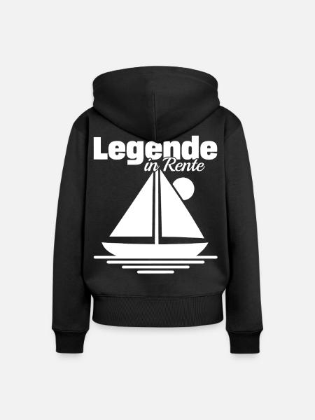 Endlich Rente Frei - Frauen Premium Bio Zip Hoodie - Schwarz