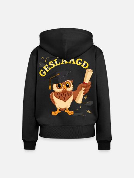 PassD - Frauen Premium Bio Zip Hoodie - Schwarz