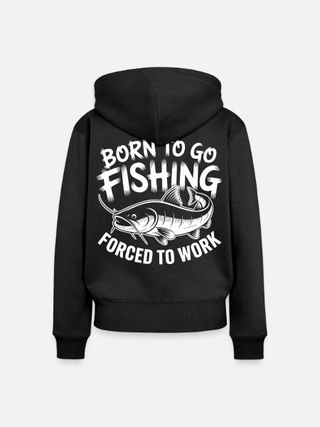 Petri Heil Humor - Frauen Premium Bio Zip Hoodie - Schwarz