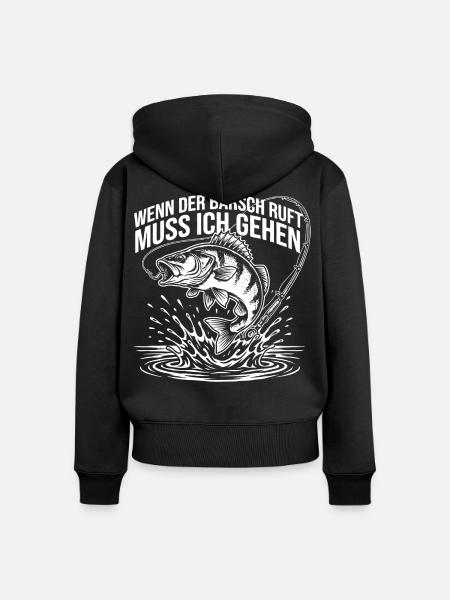 Petri Heil Barsch - Frauen Premium Bio Zip Hoodie - Schwarz
