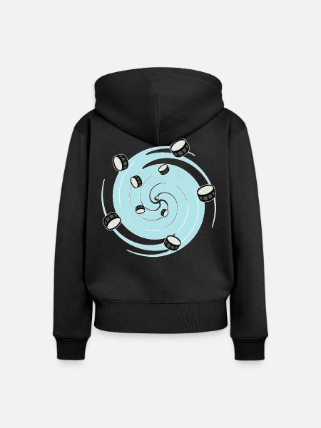 Trommelwirbel zweideutig Witz - Frauen Premium Bio Zip Hoodie - Schwarz