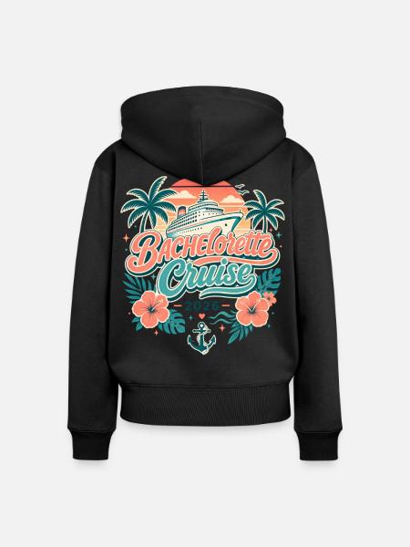 Bachelorette Cruise 2026 - Frauen Premium Bio Zip Hoodie - Schwarz