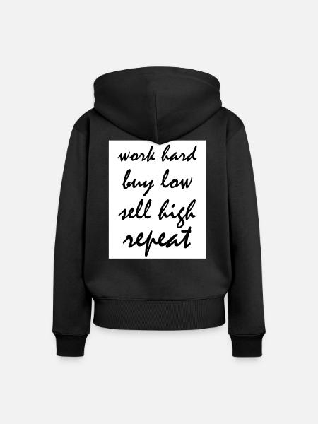 Investor - Frauen Premium Bio Zip Hoodie - Schwarz