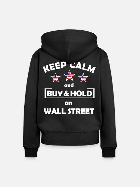 Der Wall Street Investor - Frauen Premium Bio Zip Hoodie - Schwarz