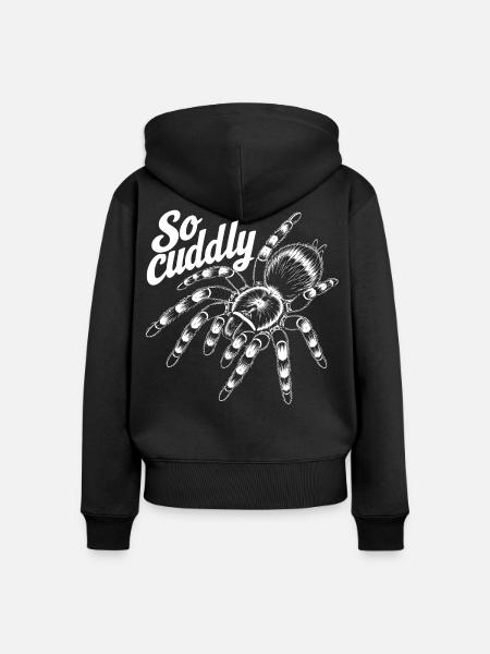 Vogelspinnen Liebe - Frauen Premium Bio Zip Hoodie - Schwarz