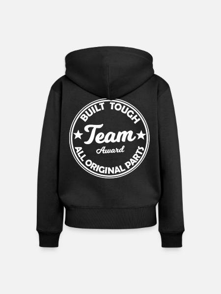Team Award – Robuste Originalteile - Frauen Premium Bio Zip Hoodie - Schwarz