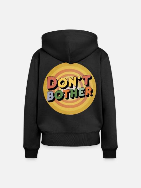 Lass es - Frauen Premium Bio Zip Hoodie - Schwarz