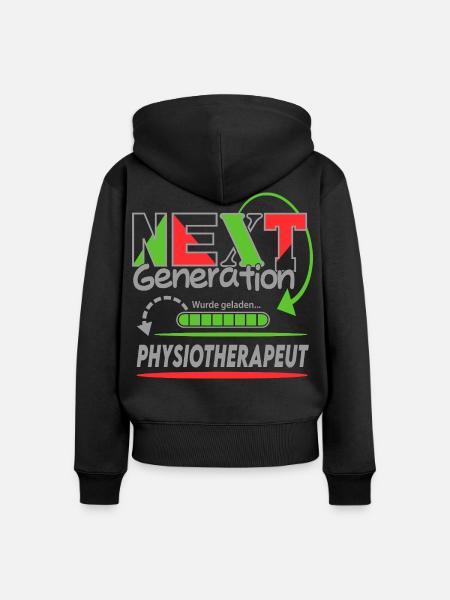 Physiotherapeut Next Generation Beruf Arbeit Mann - Frauen Premium Bio Zip Hoodie - Schwarz
