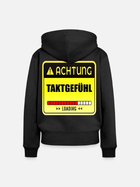 TANZEN TAKTGEFÜHL - Frauen Premium Bio Zip Hoodie - Schwarz