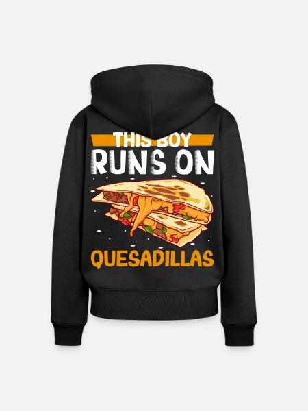 Männer lieben Quesadillas - Frauen Premium Bio Zip Hoodie - Schwarz