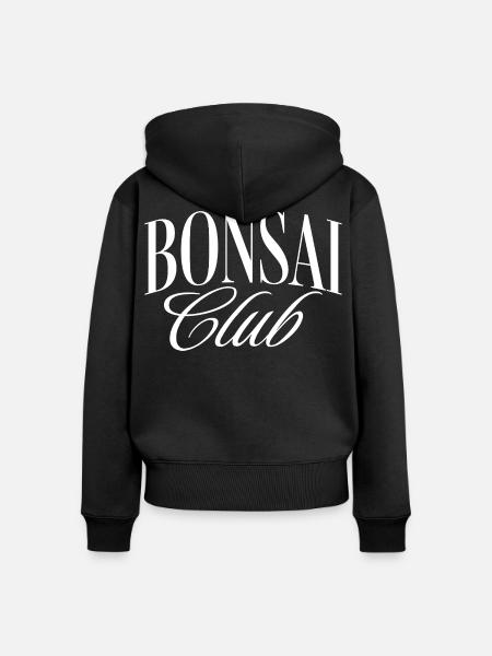 Bonsai Club - Frauen Premium Bio Zip Hoodie - Schwarz