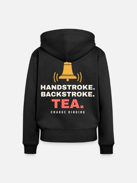 Handschwimmen Rückenschwimmen Tee - Frauen Premium Bio Zip Hoodie - Schwarz