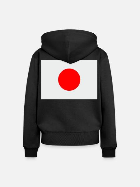 japan1 - Frauen Premium Bio Zip Hoodie - Schwarz