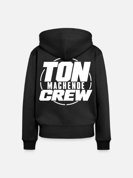 Ton Machende Crew Tontechniker VA Technik - Frauen Premium Bio Zip Hoodie - Schwarz