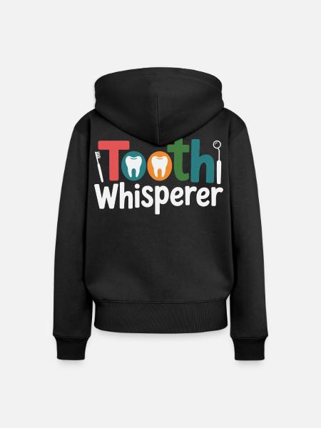 Zahntechniker Präzisionsarbeit - Frauen Premium Bio Zip Hoodie - Schwarz