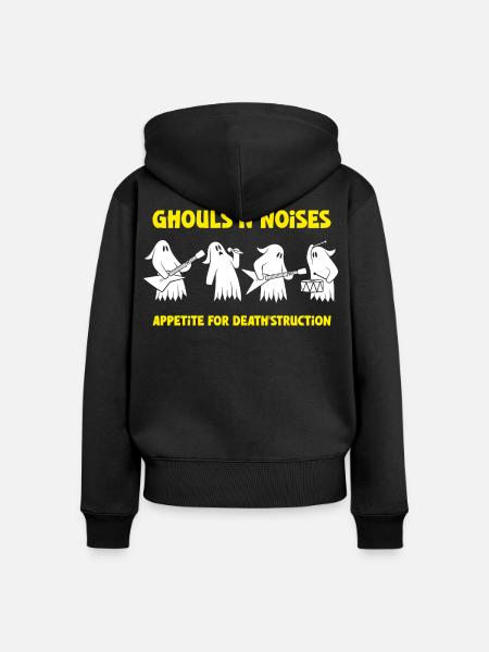 Ghost Rock Band - Frauen Premium Bio Zip Hoodie - Schwarz