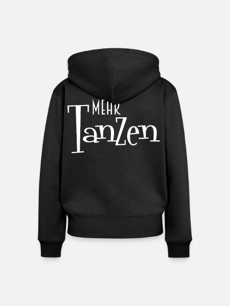 Mehr TanZen – Tanzkultur - Frauen Premium Bio Zip Hoodie - Schwarz