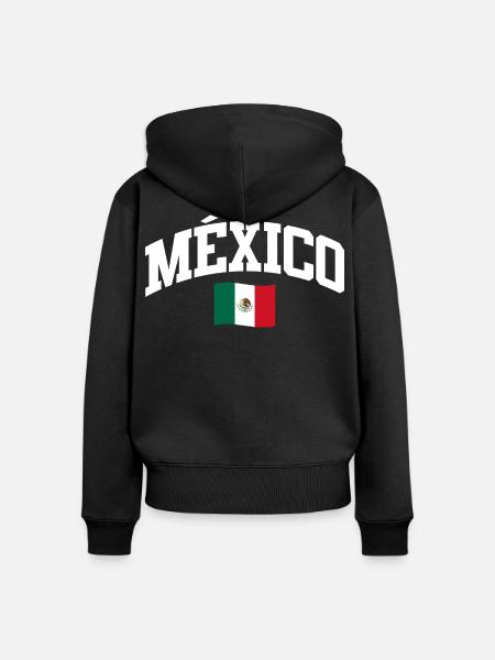 Mexican Mexico - Frauen Premium Bio Zip Hoodie - Schwarz