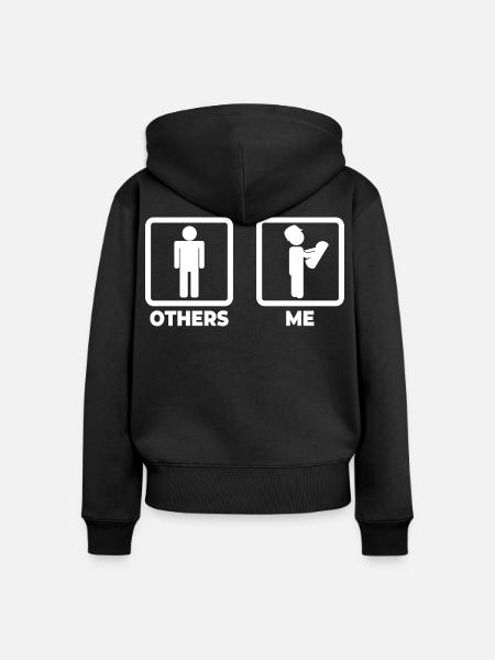 Ich als Architekt - Frauen Premium Bio Zip Hoodie - Schwarz