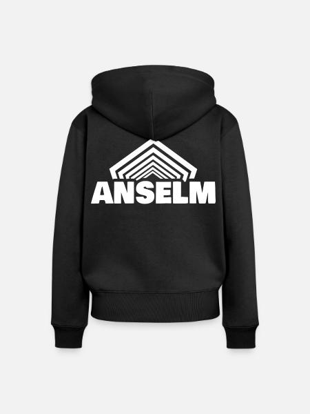 Anselm - Frauen Premium Bio Zip Hoodie - Schwarz