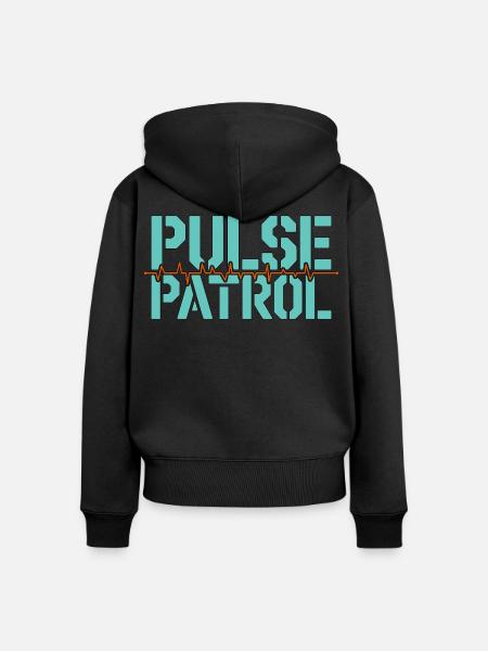 Cardiac Tech Pulse Patrol Pacemaker Technician - Frauen Premium Bio Zip Hoodie - Schwarz