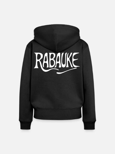 Rabauke - Frauen Premium Bio Zip Hoodie - Schwarz