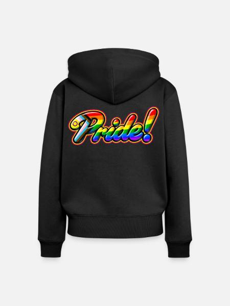 Pride-Progress-Intersex - Frauen Premium Bio Zip Hoodie - Schwarz
