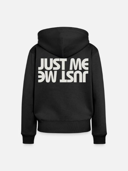 Nur ich - Frauen Premium Bio Zip Hoodie - Schwarz