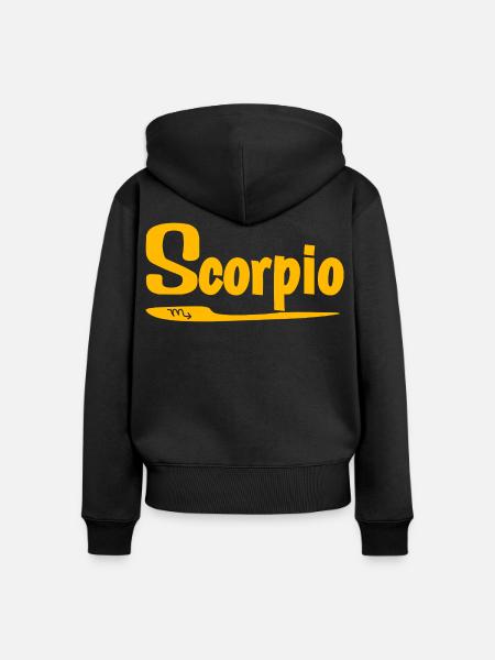 Skorpion Horoskope emblem - Frauen Premium Bio Zip Hoodie - Schwarz