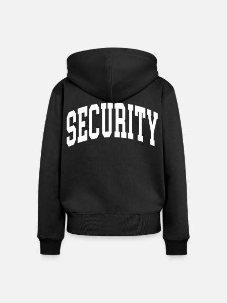 Security - Frauen Premium Bio Zip Hoodie - Schwarz