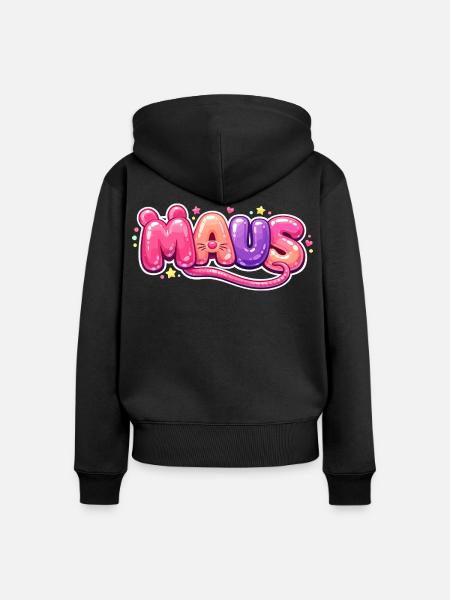 Karnevalsmaus Kostüm Lustig Karneval Köln Geschenk - Frauen Premium Bio Zip Hoodie - Schwarz