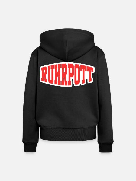 Ruhrpott - Frauen Premium Bio Zip Hoodie - Schwarz
