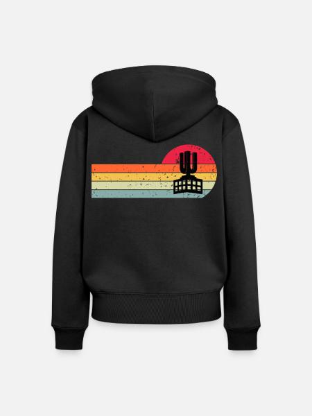 Dortmund U - Frauen Premium Bio Zip Hoodie - Schwarz