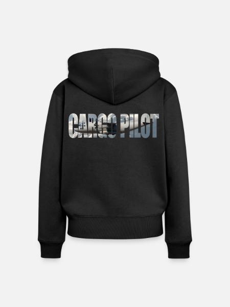 Cargo pilot C-27 - Frauen Premium Bio Zip Hoodie - Schwarz
