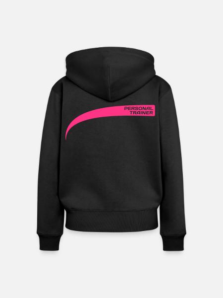 Personal trainer / Drill Instructor - Frauen Premium Bio Zip Hoodie - Schwarz