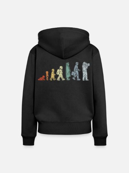 Baby zum Kameramann - Frauen Premium Bio Zip Hoodie - Schwarz
