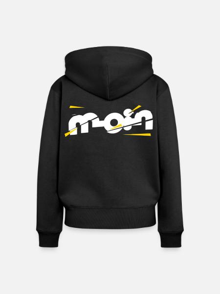Moin - Frauen Premium Bio Zip Hoodie - Schwarz