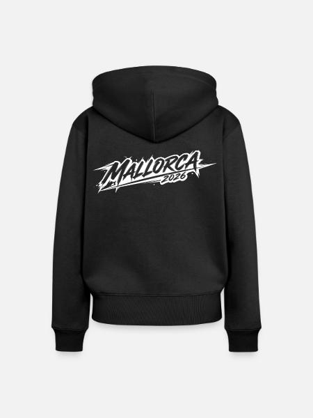 Mallorca 2026  - Frauen Premium Bio Zip Hoodie - Schwarz